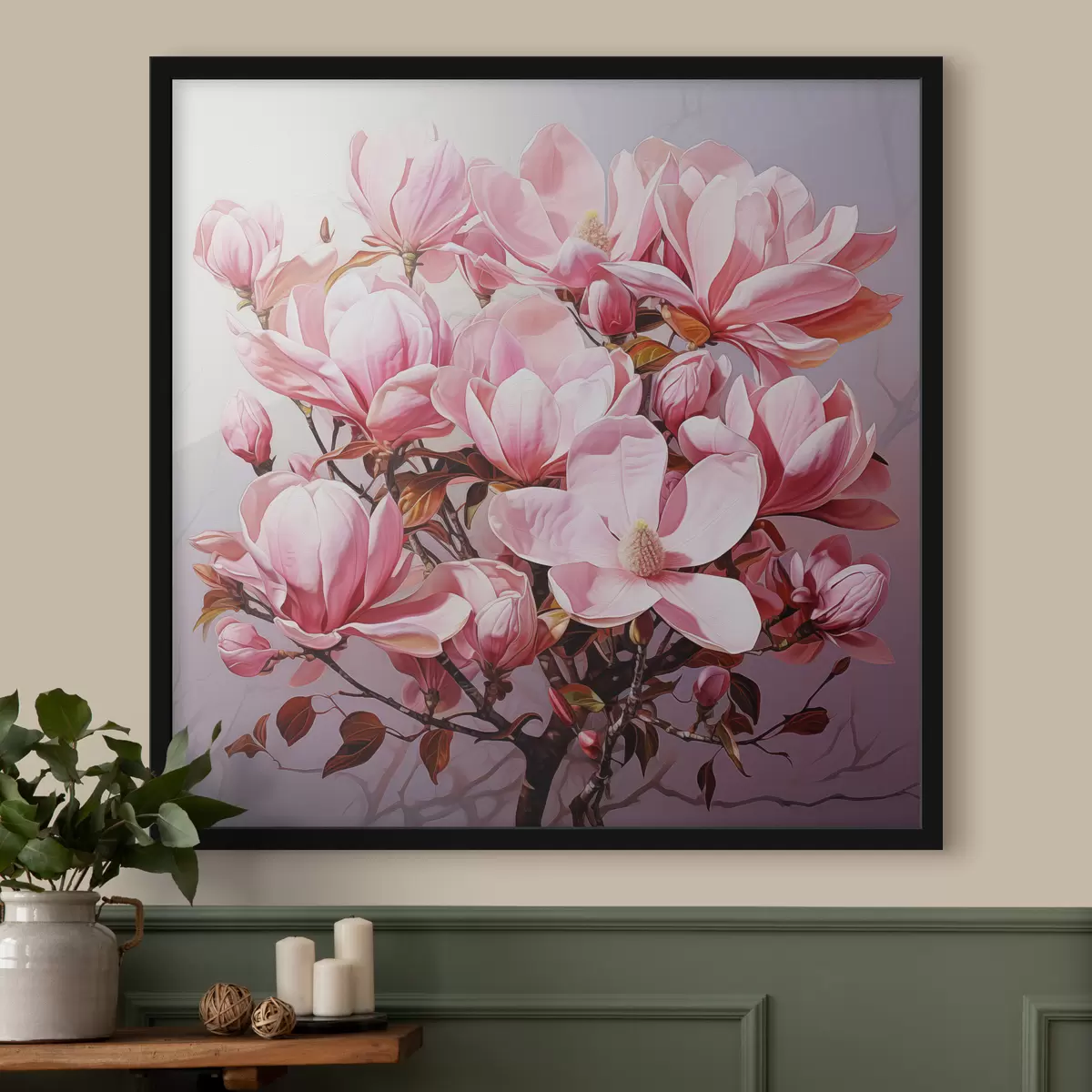 Plakāts Magnolijas ziedēšana f49849