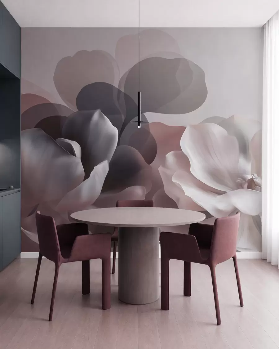 Fototapetes Abstrakta magnoliju ziedu kompozīcija w09930