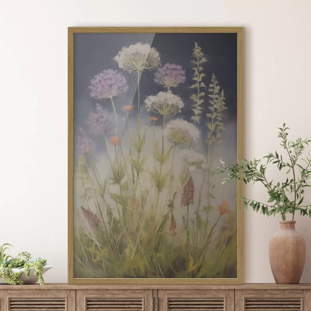 Plakāts Lauku zāles, gleznas imitācija f50143