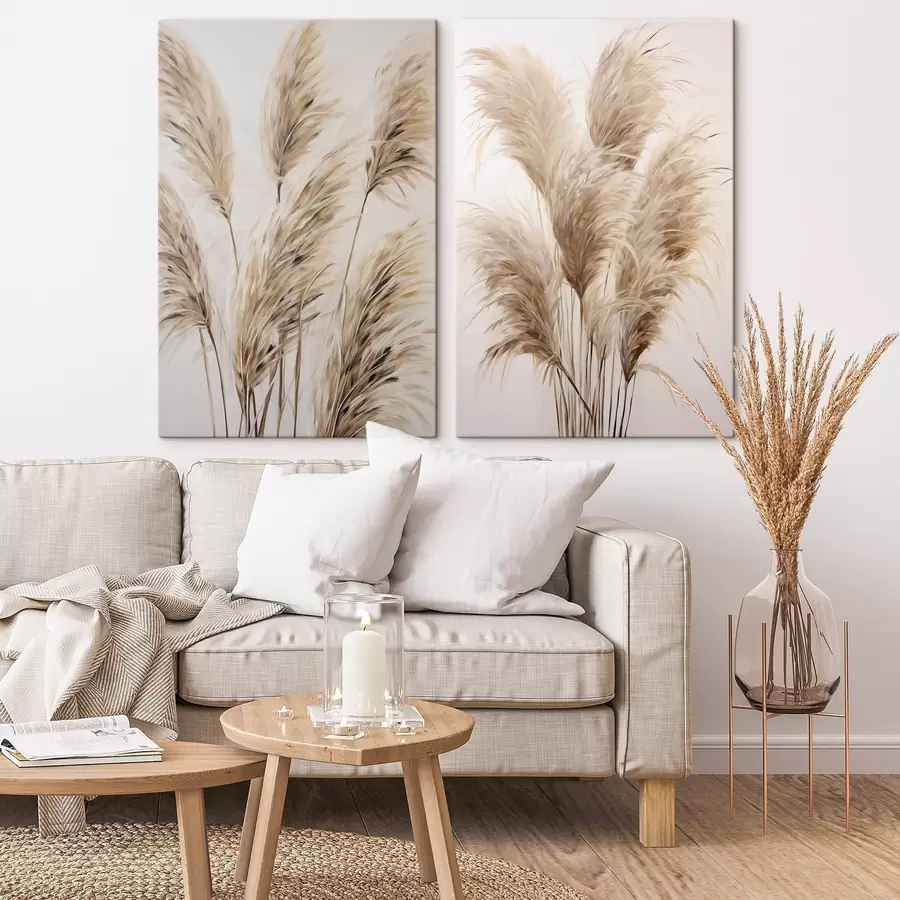 Glezna Pampas zari, imitācijas glezna m30861