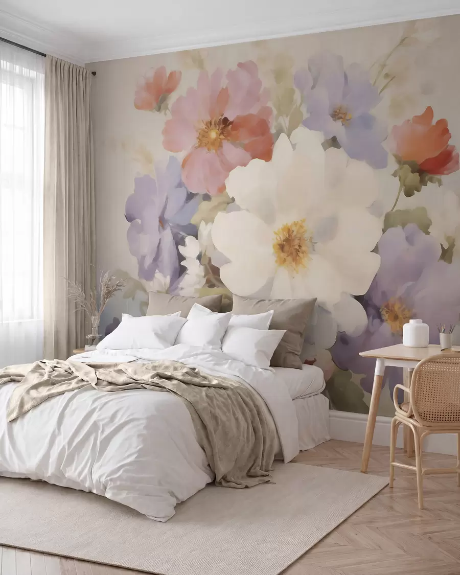 Fototapetes Abstrakti ziedi w05850