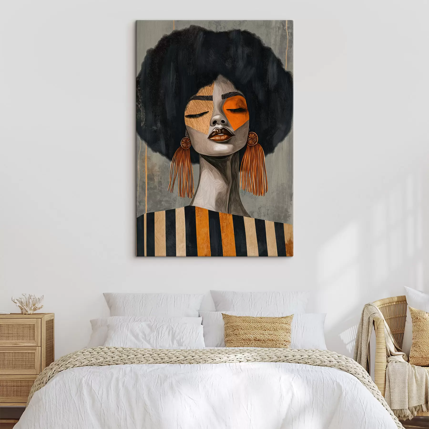 Glezna Afro meitene s50336