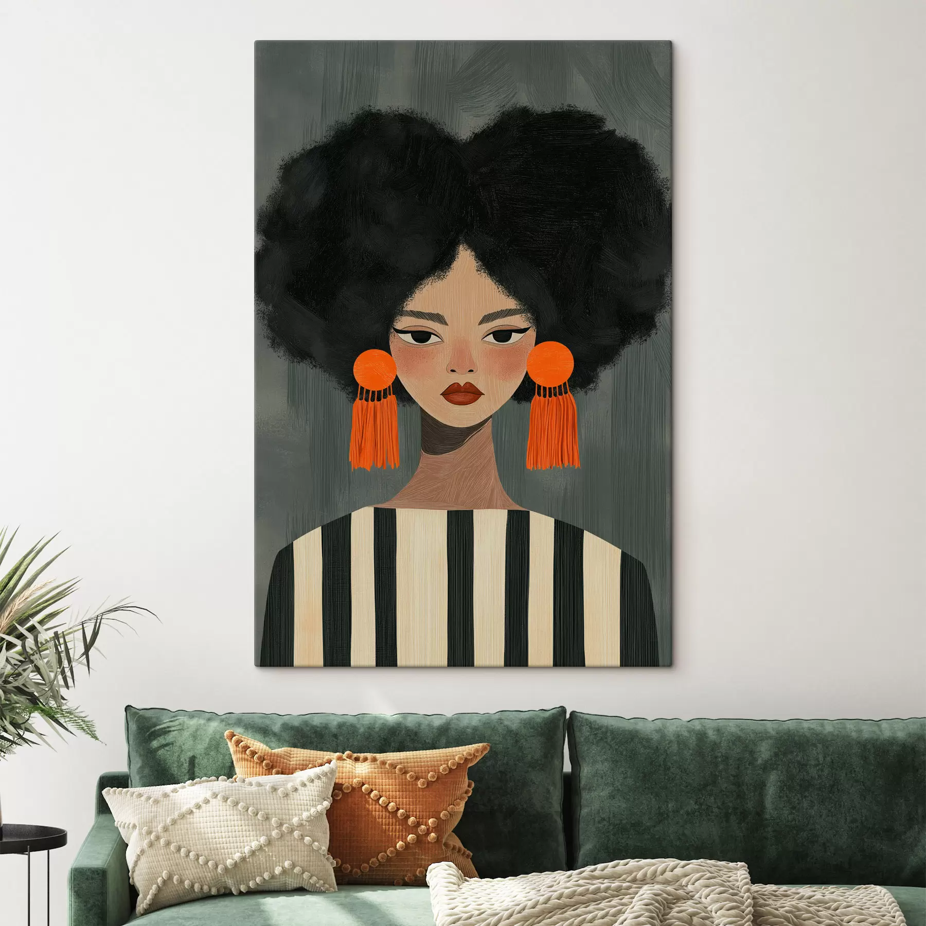 Glezna Afro meitene s50337
