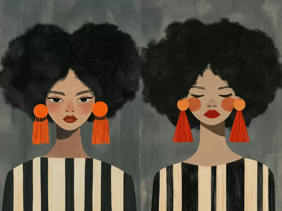 Fototapetes Afro meitenes m30882