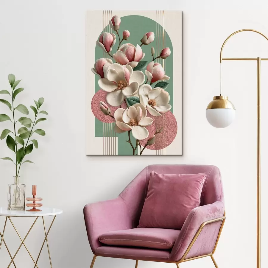 Glezna Abstrakcija ar magnoliju  s50167