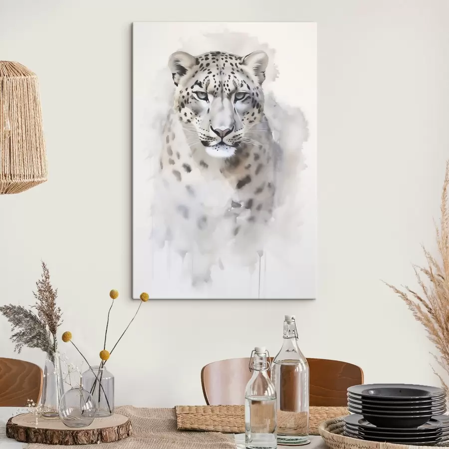 Glezna Leoparda portrets, gleznas imitācija s50412