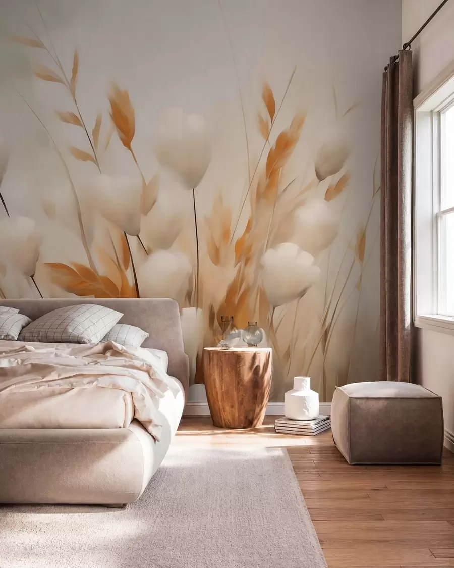 Fototapetes Pušķis okera toņos w05851