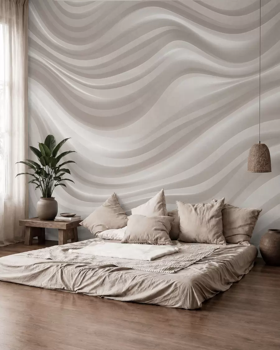 Fototapetes Viļņi pērļu toņos w09835