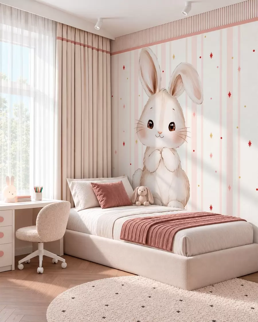 Fototapetes Zaķēns zem zvaigznēm w05920