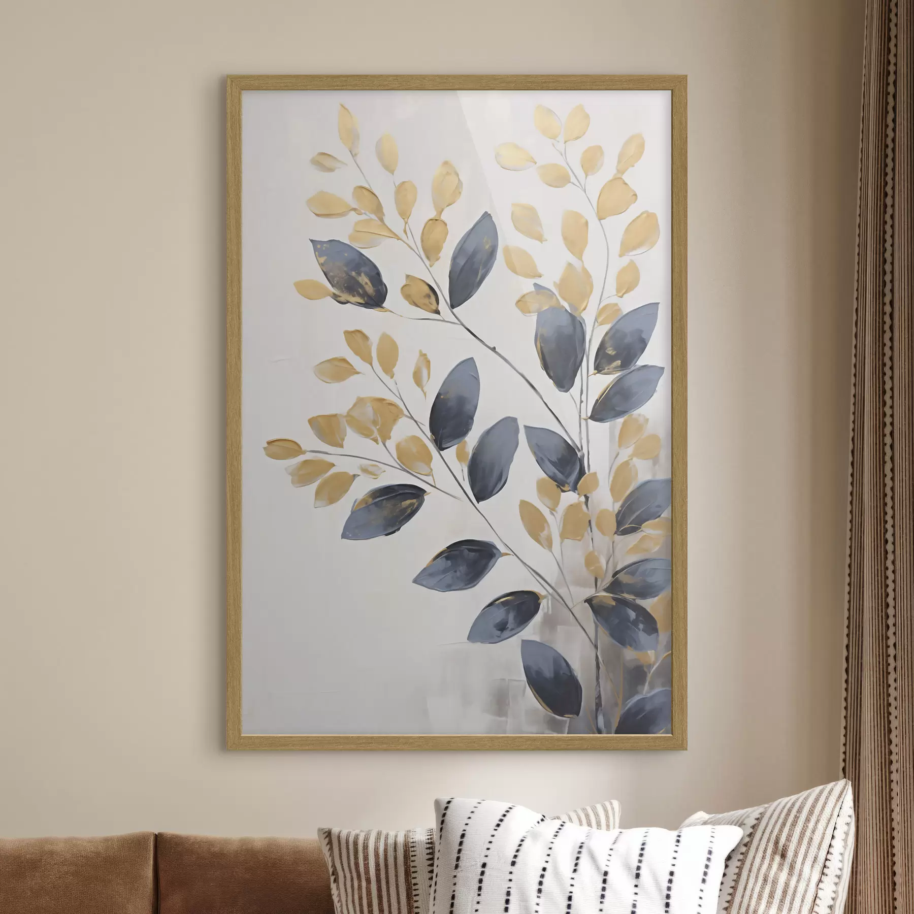 Fototapetes Dekoratīvas zariņas, imitēta glezna f50841