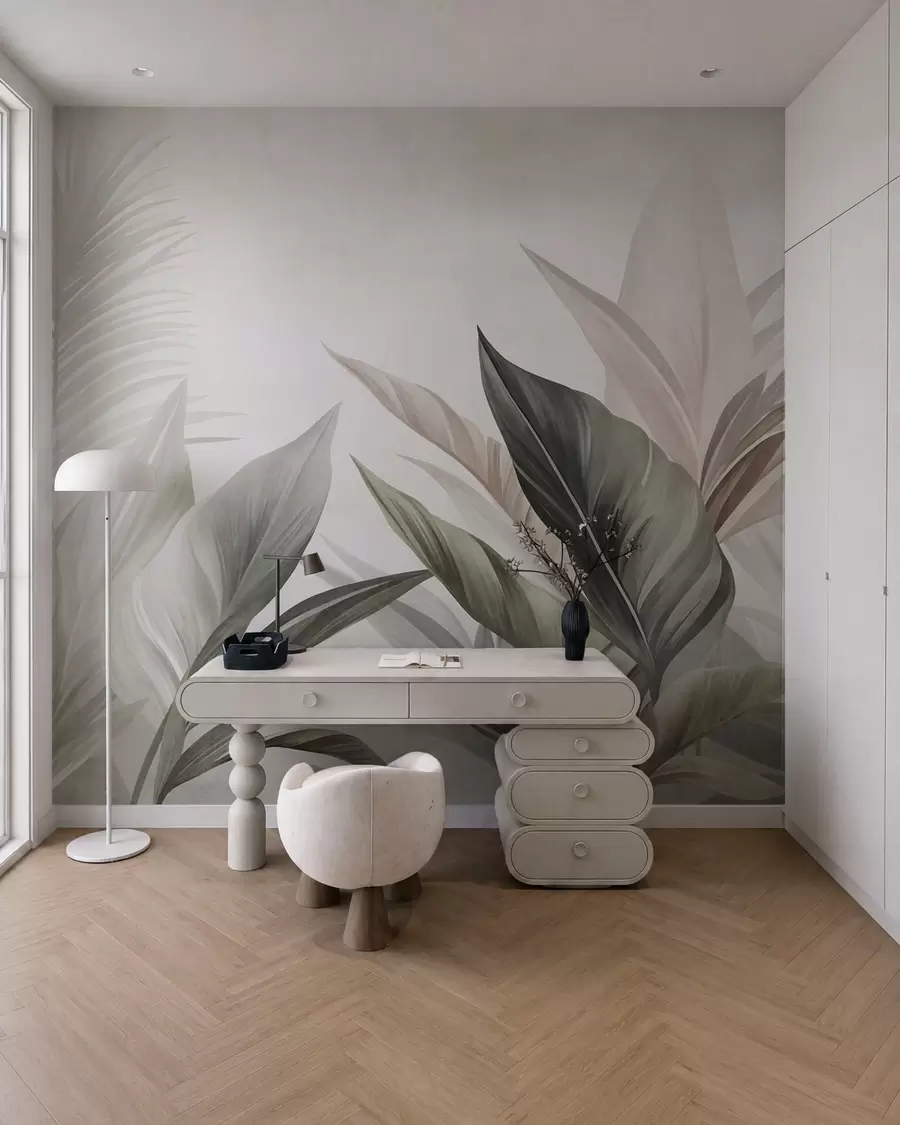 Fototapetes Palmu lapu ēnas w10055