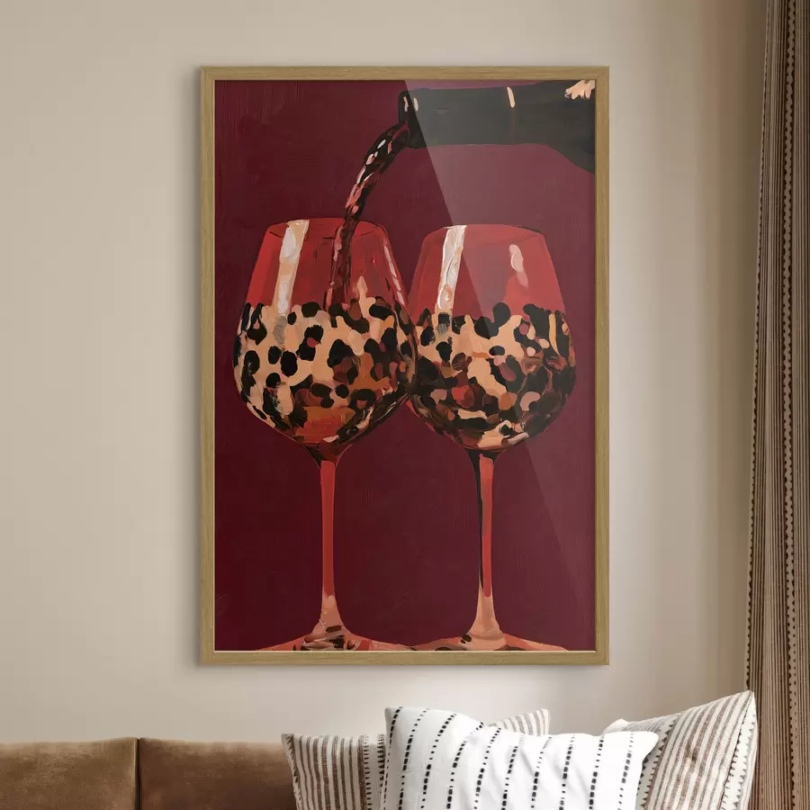 Fototapetes Divas vīna glāzes f50900