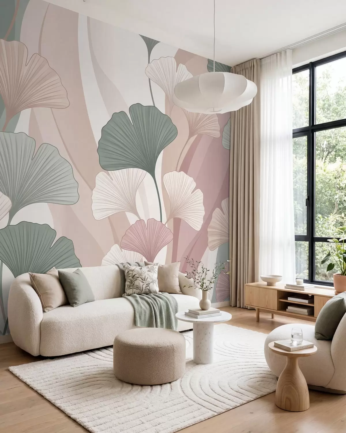 Fototapetes Ginks pasteļtoņos w10040