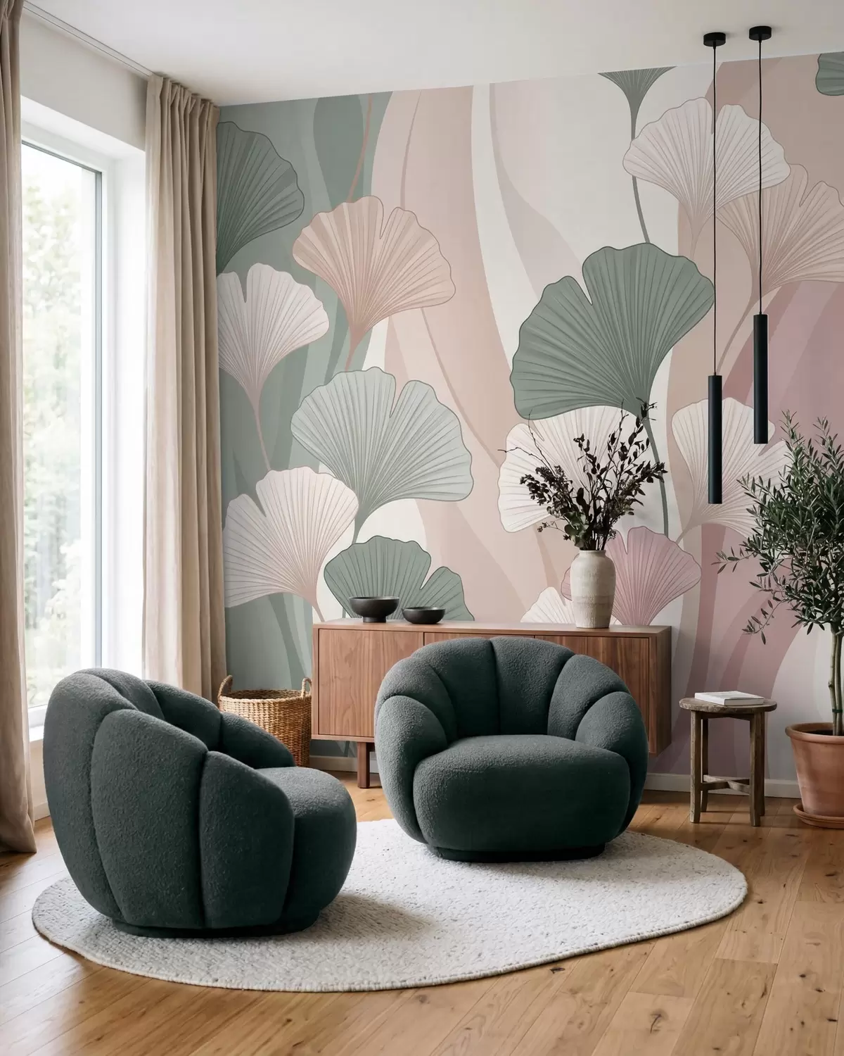 Fototapetes Ginks pasteļtoņos w10040