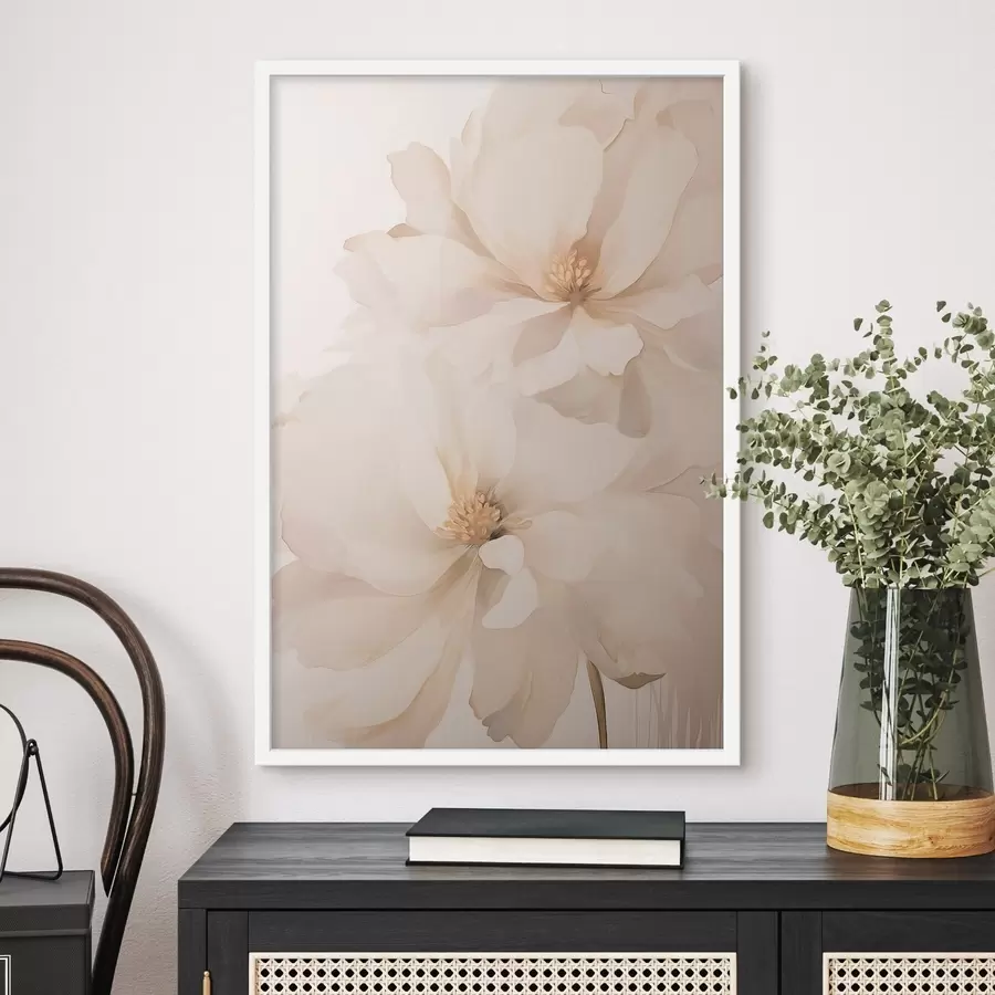 Fototapetes Maigā krēmkrāsas peonija f50910