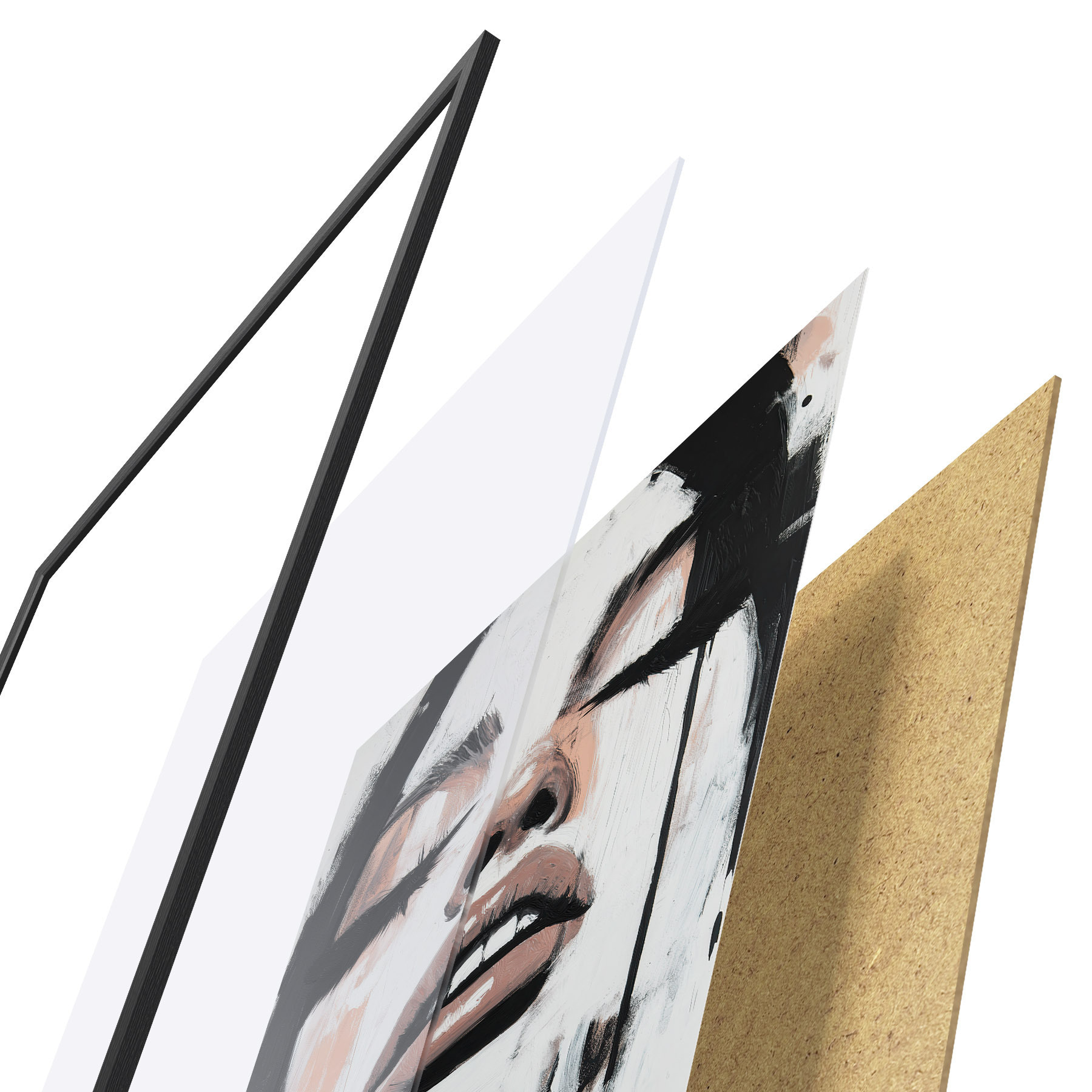 Plakāts Abstraktais portrets f51000