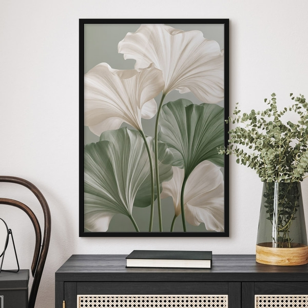 Plakāts Delikātas lapas, Plakāti daba, f50867bk : Uwalls