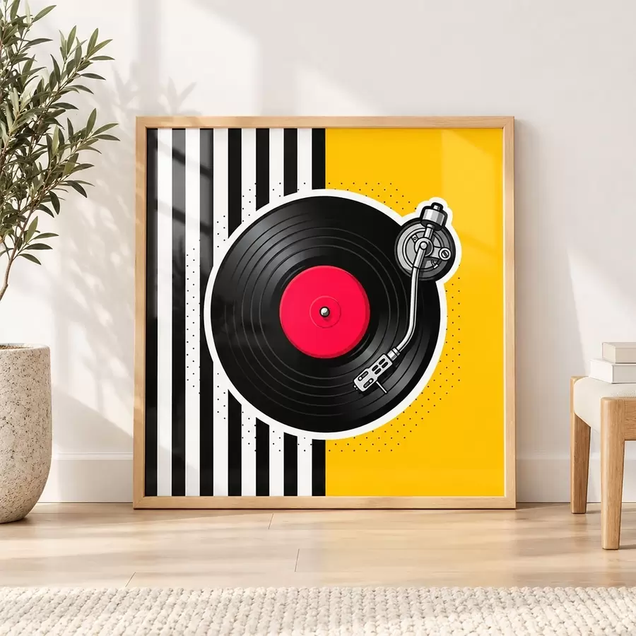 Fototapetes Klasiskais vinils mūžīgām melodijām f50789