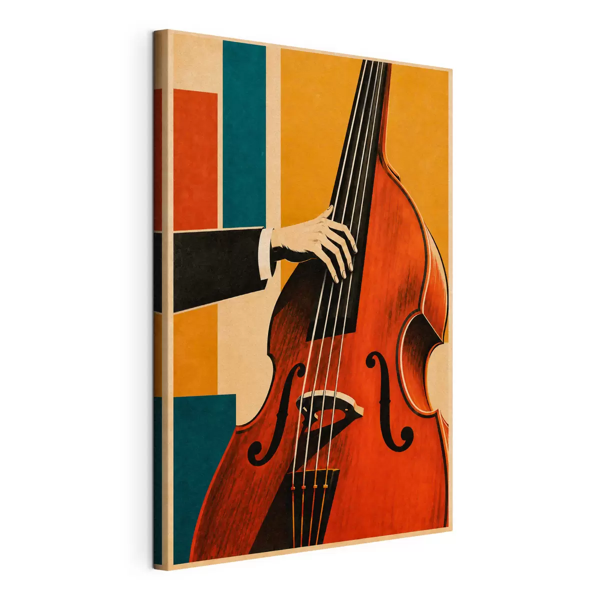 Glezna Eleganta roka, kas spēlē mūzikas instrumentu s50926
