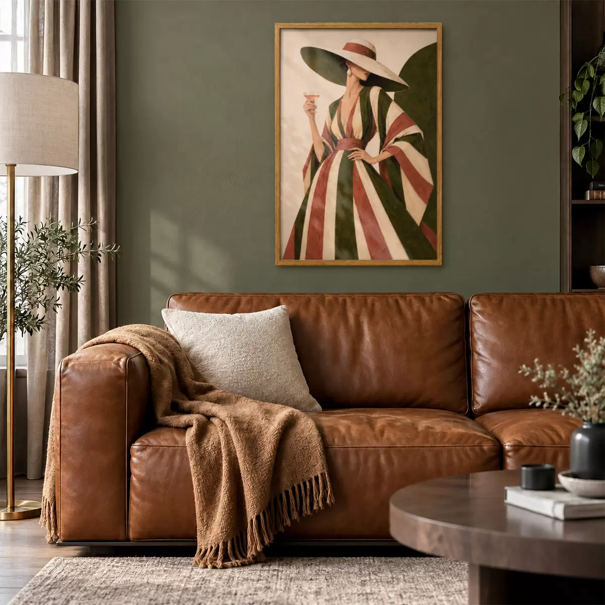 Plakāts Elegants stils kopā ar atsvaidzinošu dzērienu f50880