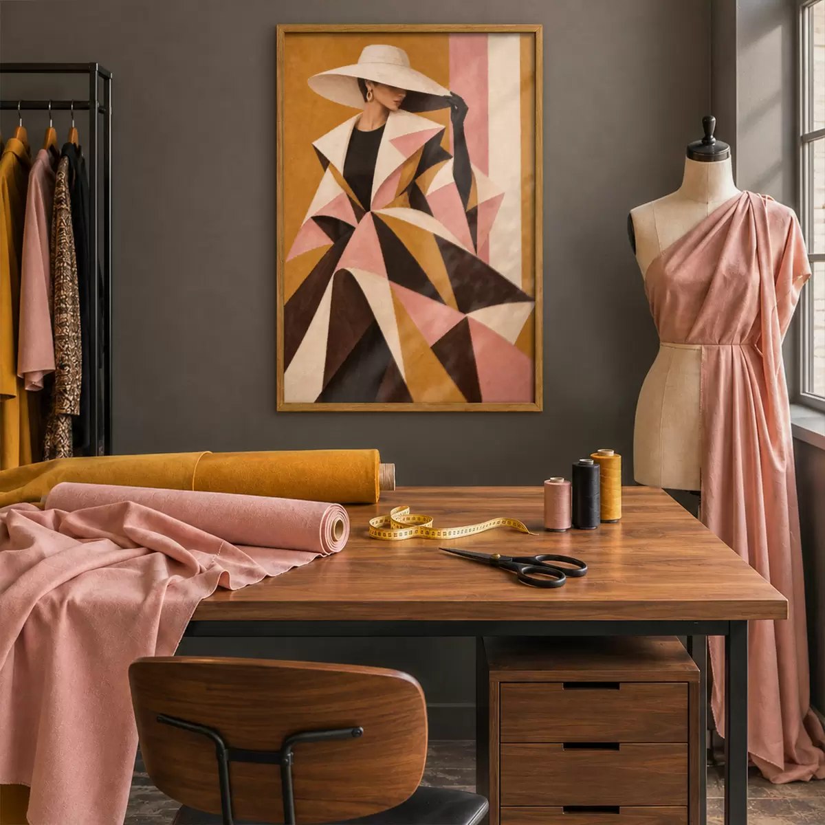 Plakāts Šiks elegance ar izteiksmīgiem rakstiem f50882