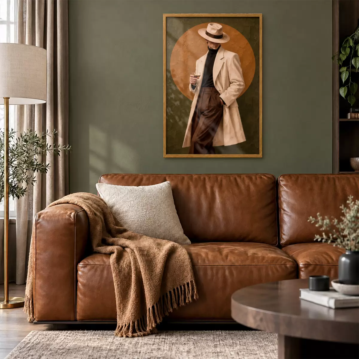 Plakāts Stilīga elegance ar dzērienu rokā f50885