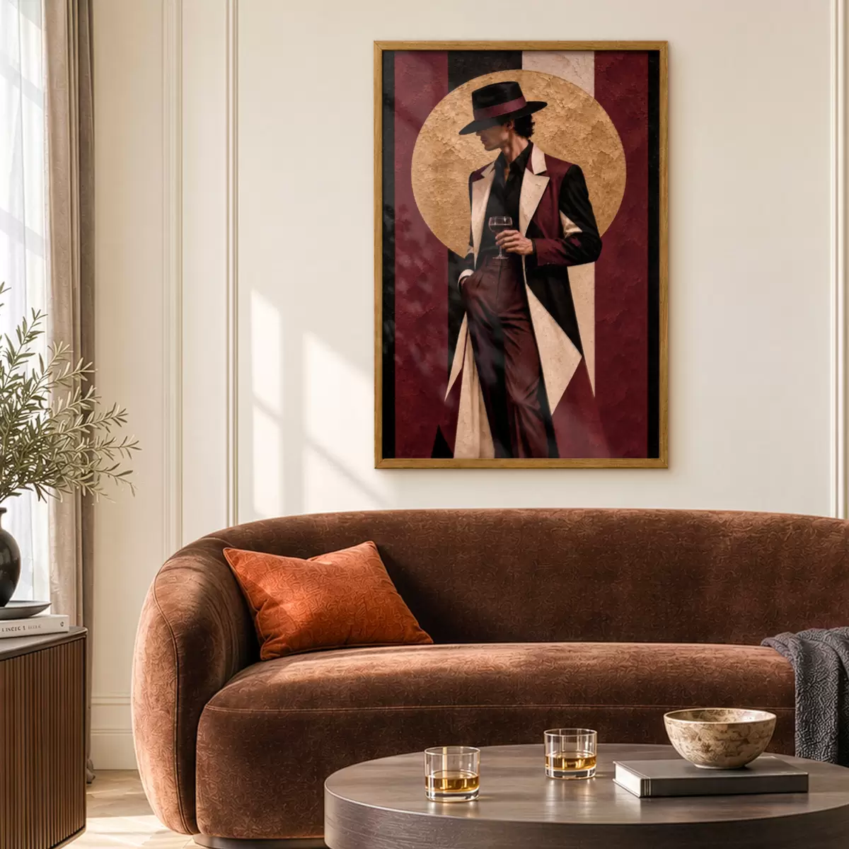 Plakāts Šiks elegances pieskāriens ar vintage noskaņu f50886