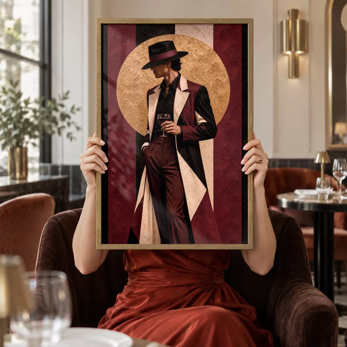 Plakāts Šiks elegances pieskāriens ar vintage noskaņu f50886
