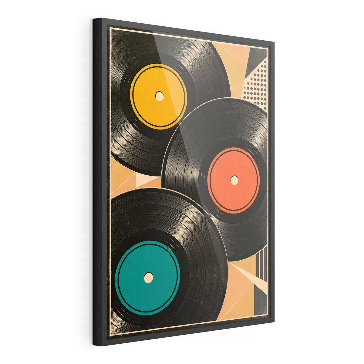 Plakāts Krāsainas vinila plates harmonijā f50923