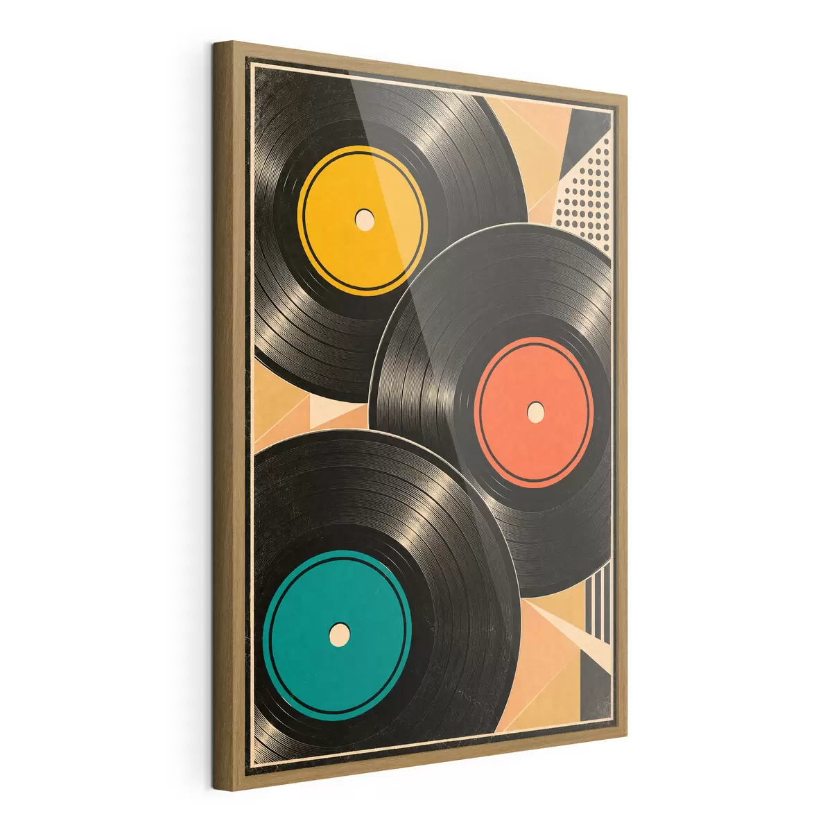Plakāts Krāsainas vinila plates harmonijā f50923
