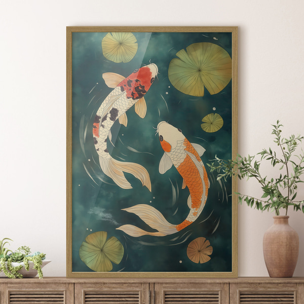 Plakāts Austrumu koi, Plakāti dzīvnieki, f51076wo : Uwalls