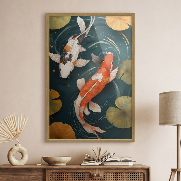 Plakāts Austrumu koi, Plakāti dzīvnieki, f51077wo : Uwalls