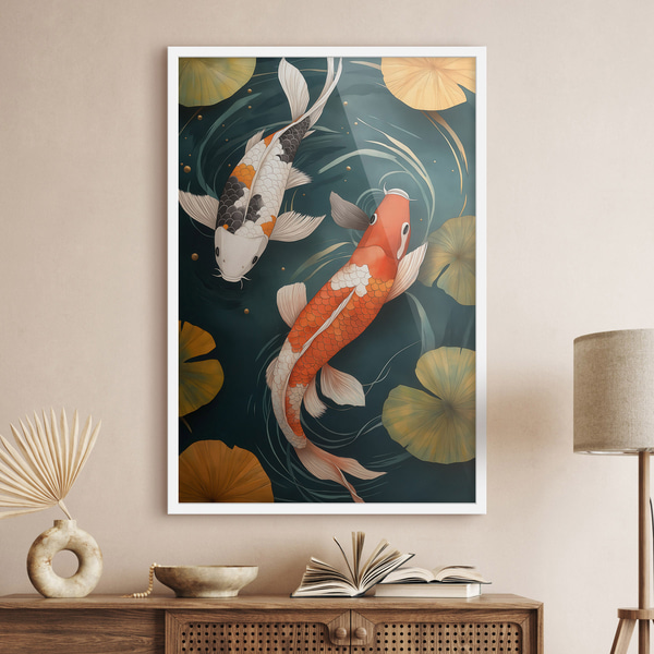 Plakāts Austrumu koi, Plakāti dzīvnieki, f51077wh : Uwalls
