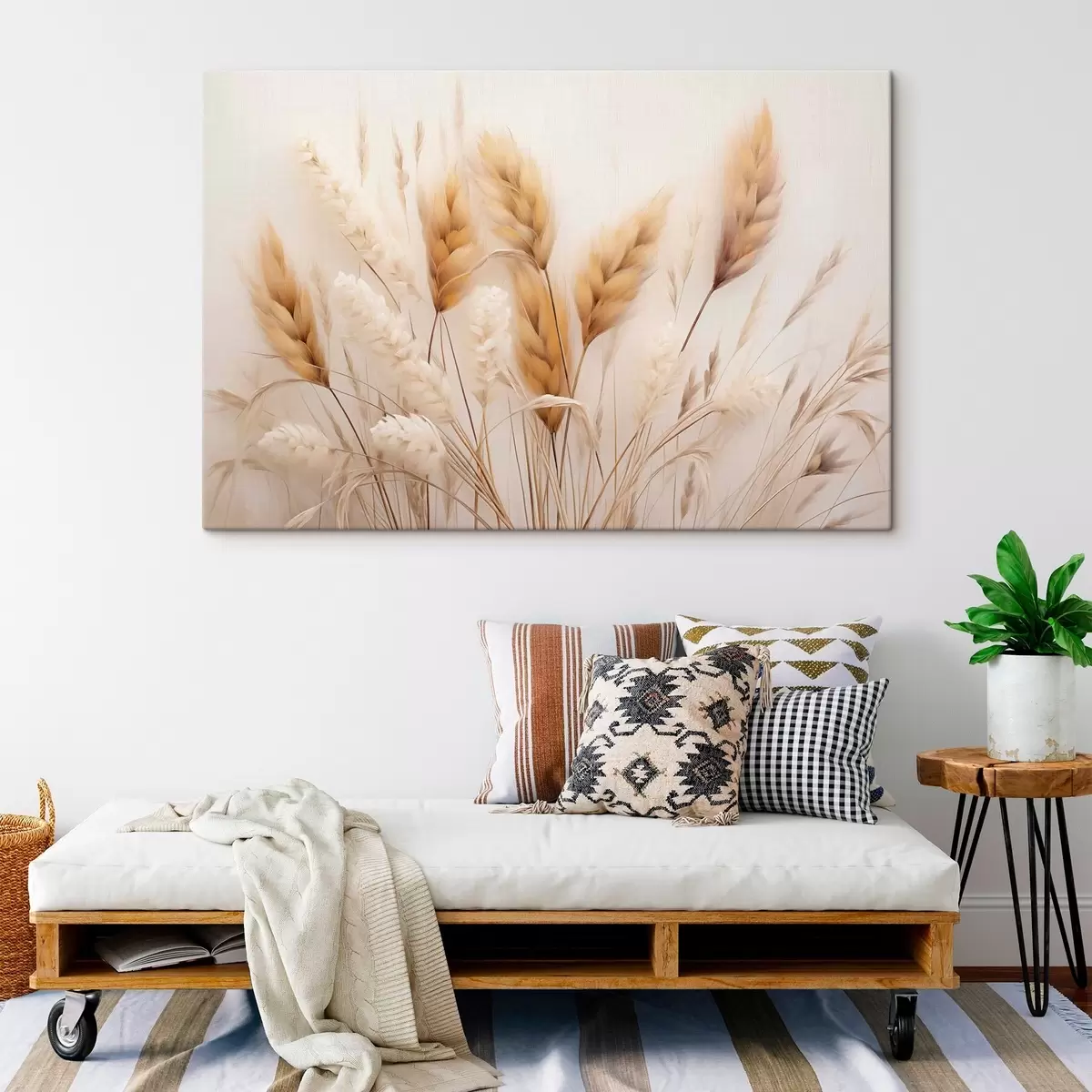 Glezna Pūkaina pampas zāle ekostilā s51093