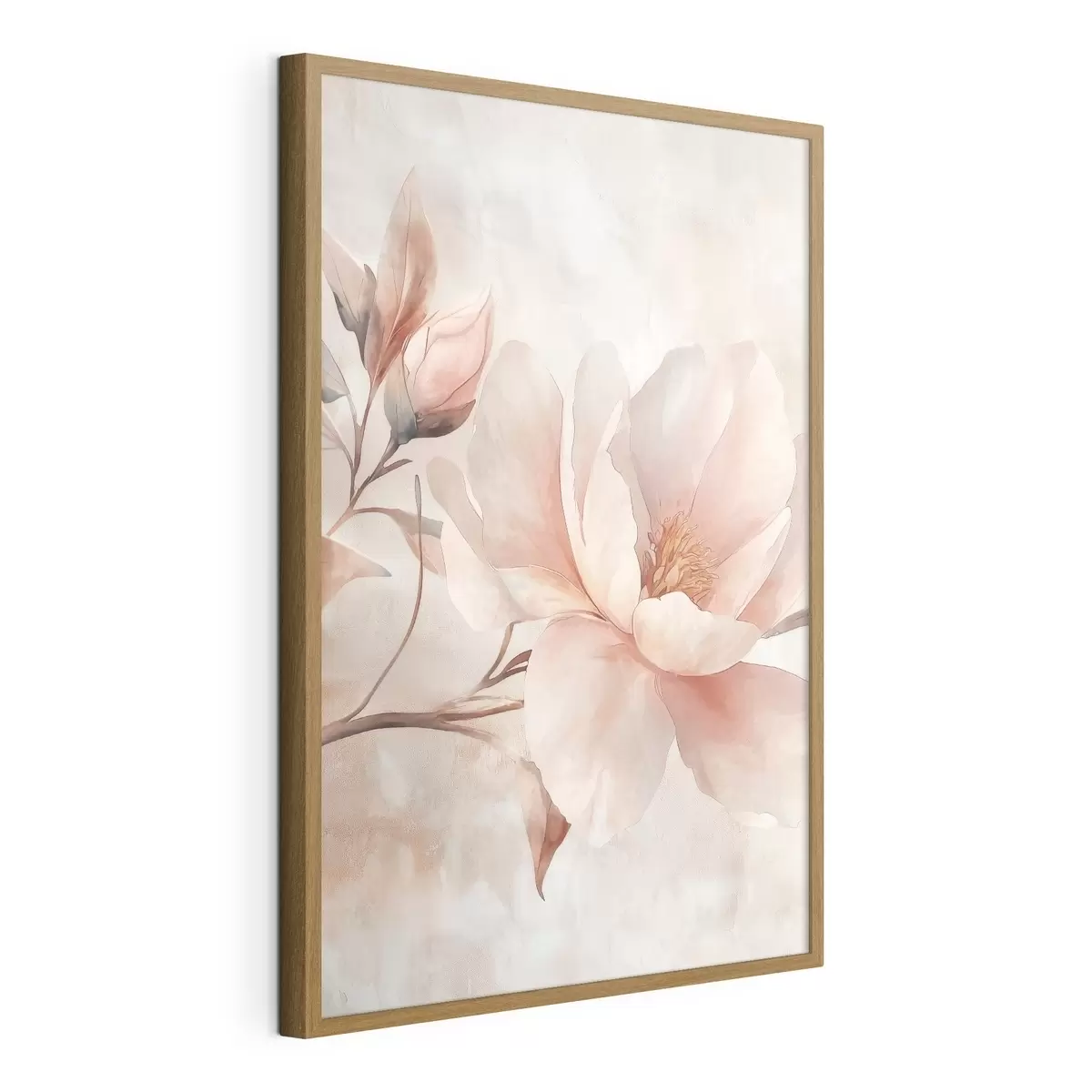 Plakāts Pūderkrāsas peonija ar pumpuru f51097