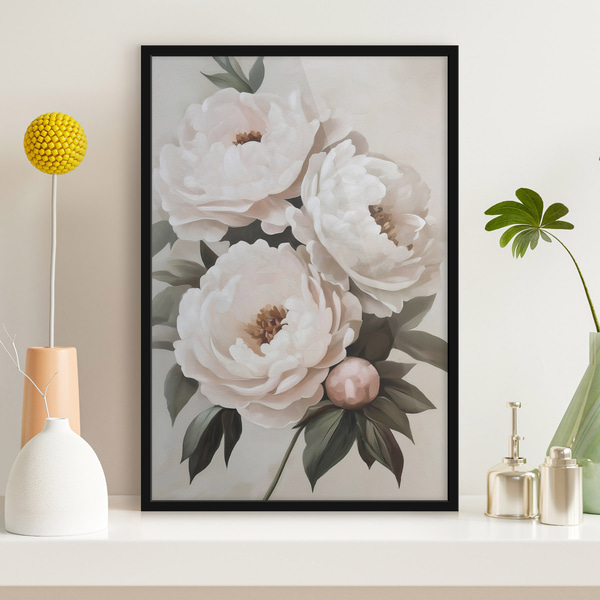 Plakāts Peonijas, Plakāti buferi, f51154bk : Uwalls