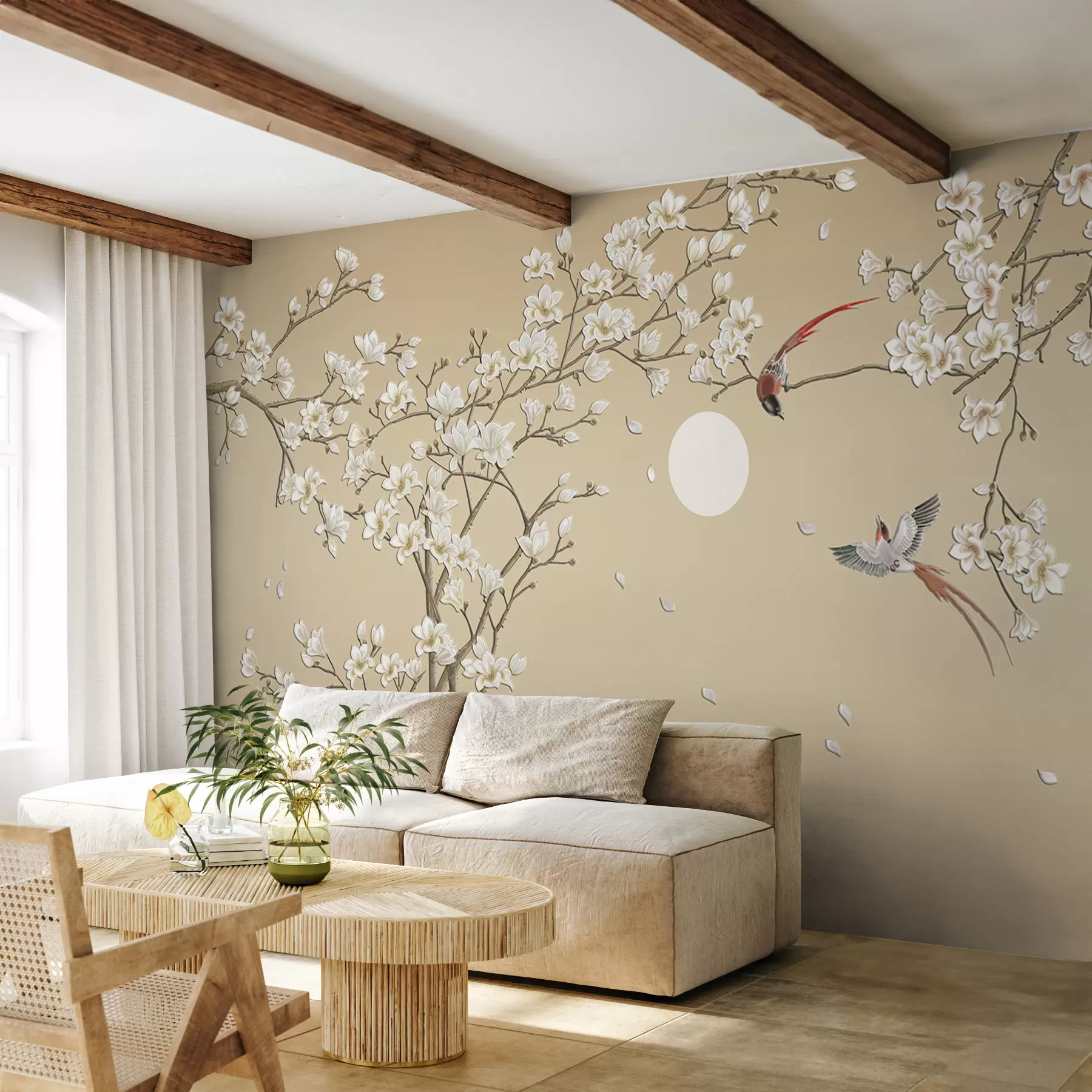 Fototapetes Putni, ķīniešu stilā u72938