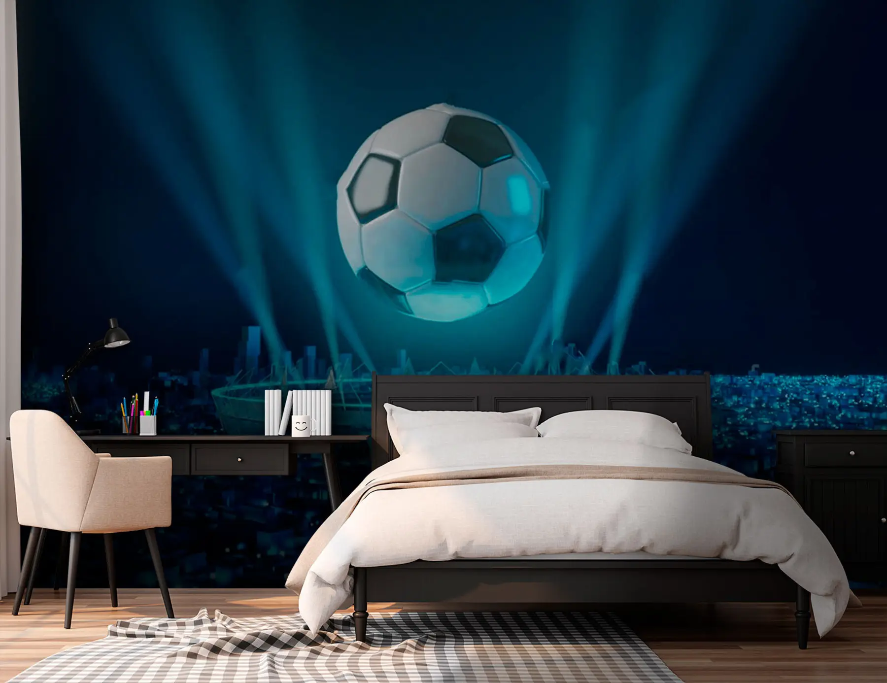 Fototapetes Bumba uz stadiona fona u72793