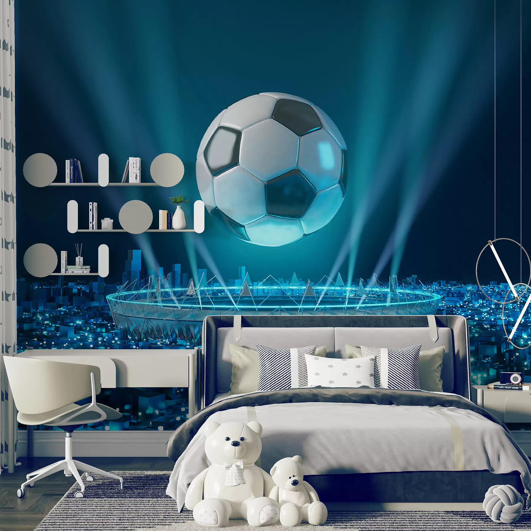 Fototapetes Bumba uz stadiona fona u72793