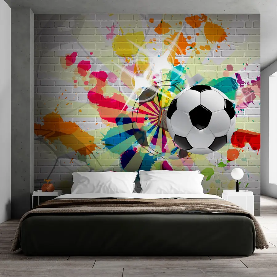 Fototapetes Futbols ir krāsains sporta veids u72798