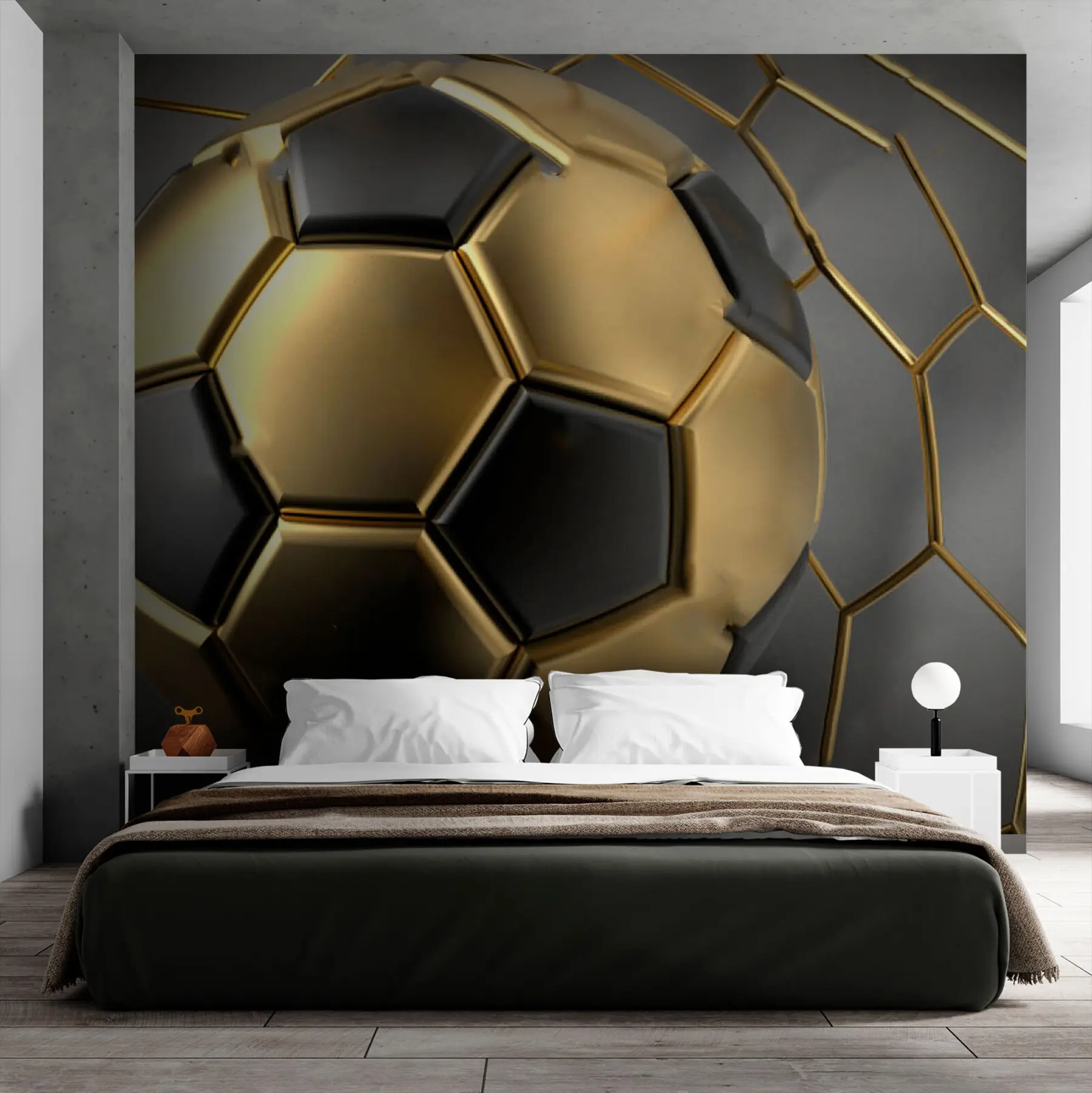 Fototapetes Futbola bumba vārtos u73011