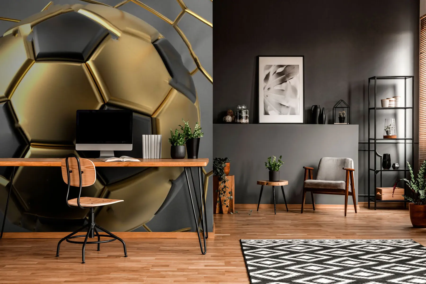 Fototapetes Futbola bumba vārtos u73011