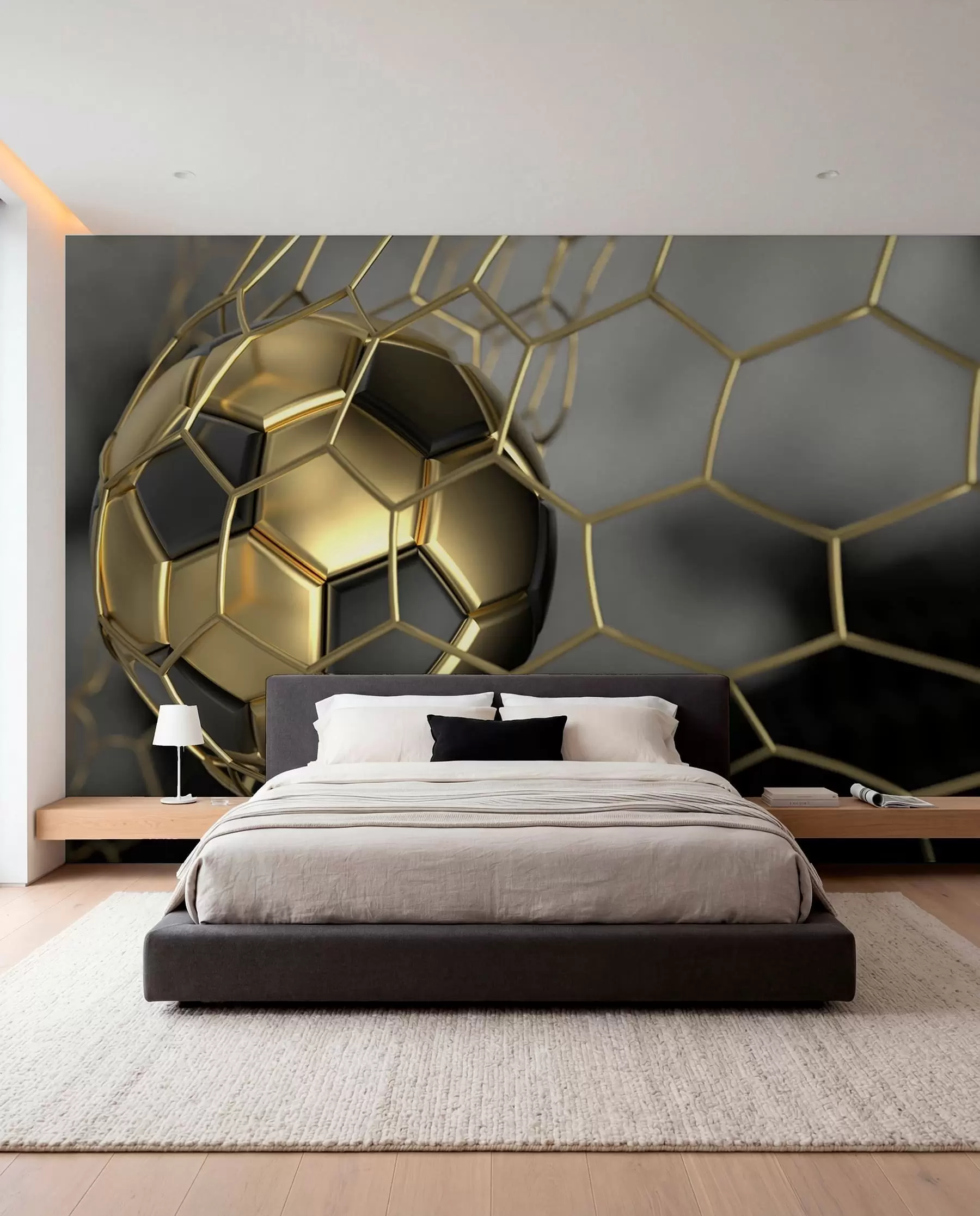 Fototapetes Futbola bumba vārtos u73010
