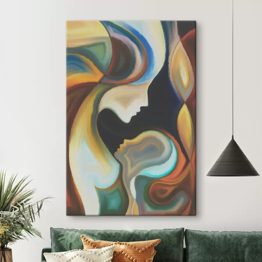 Fototapetes Abstrakcija - māte un bērns s00034