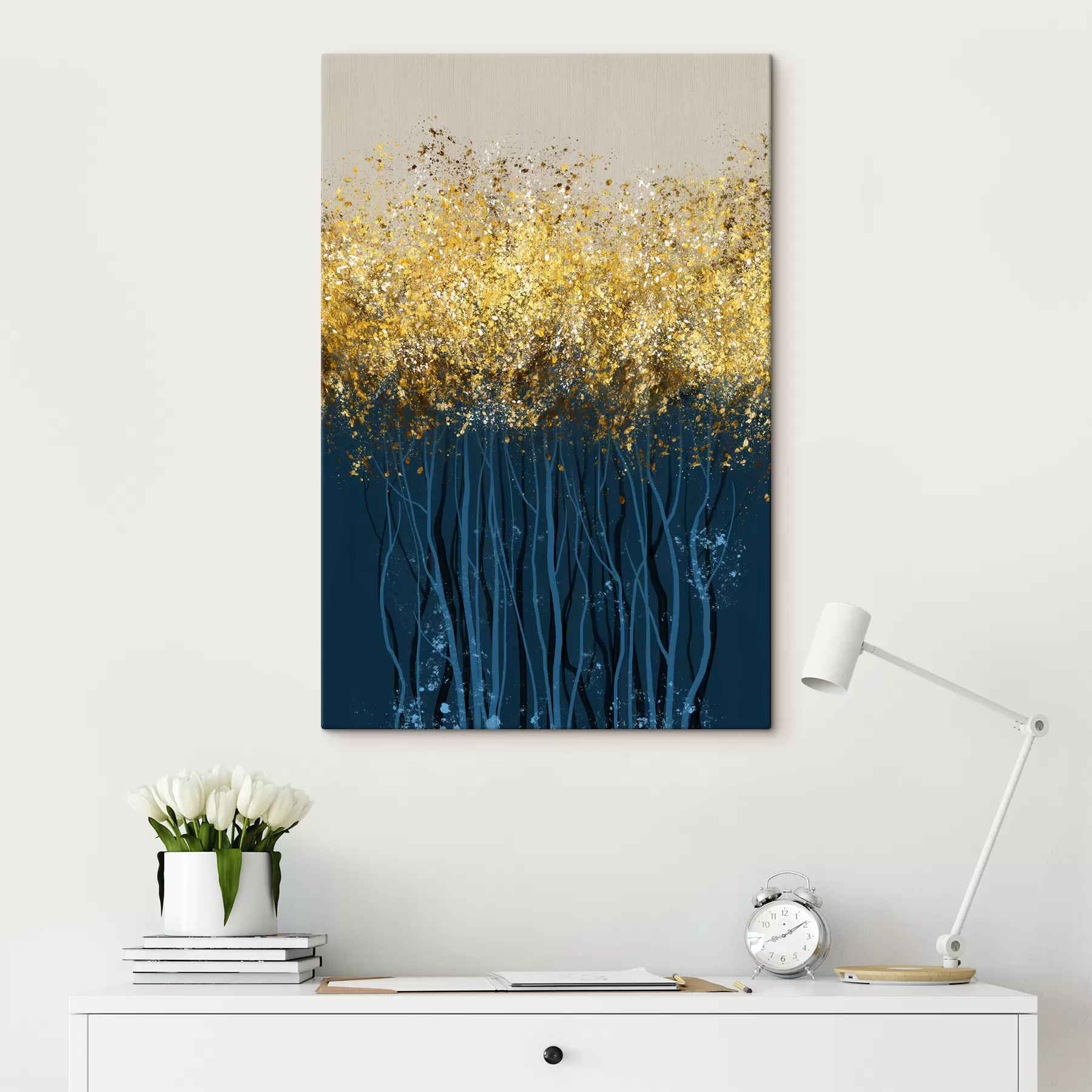 Glezna Koki ar lapām s01893