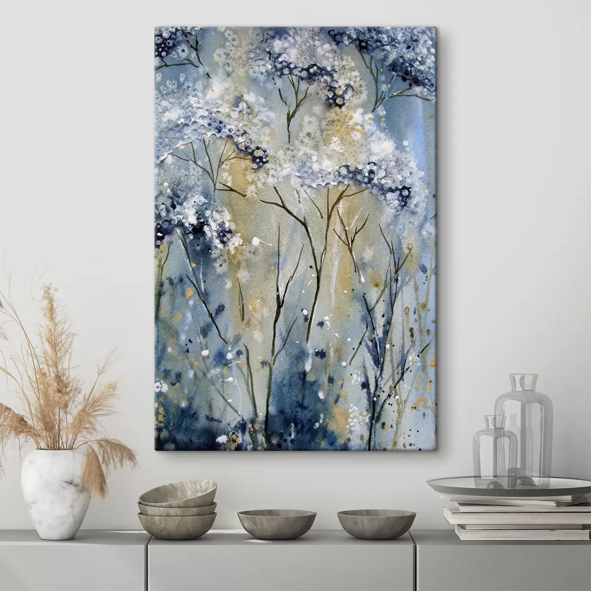 Glezna Ziedēšana, akvarelis s01991