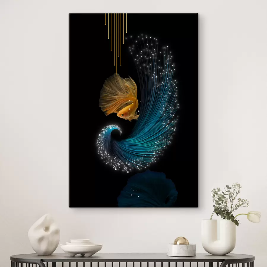 Fototapetes Zivs abstrakcijā telpā s02874