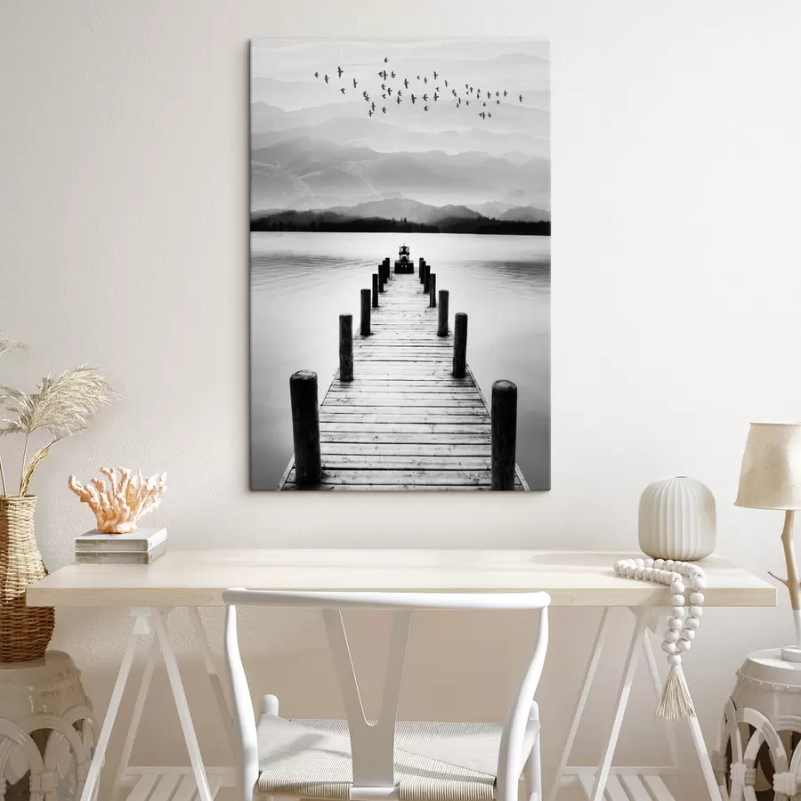 Glezna Ūdens, mākoņi un debesis s03914