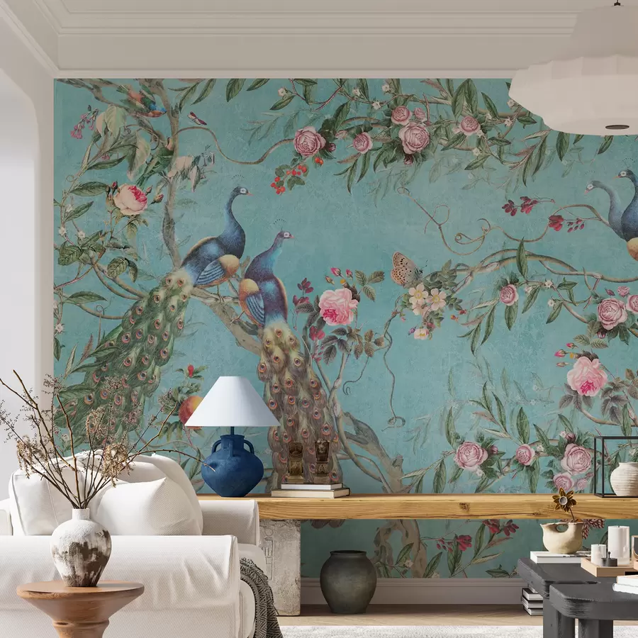 Fototapetes Putni, ziedi un mugurkaulnieki u12428