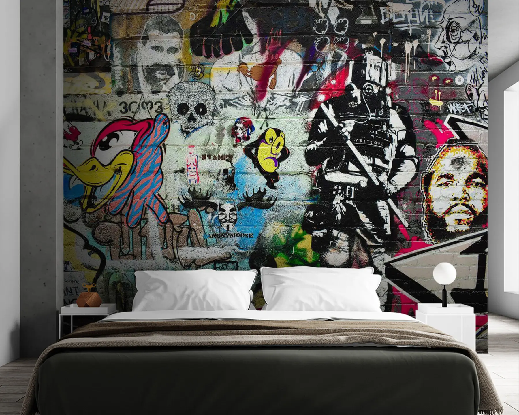 Fototapetes Grafiti, māksla un fonts u12434